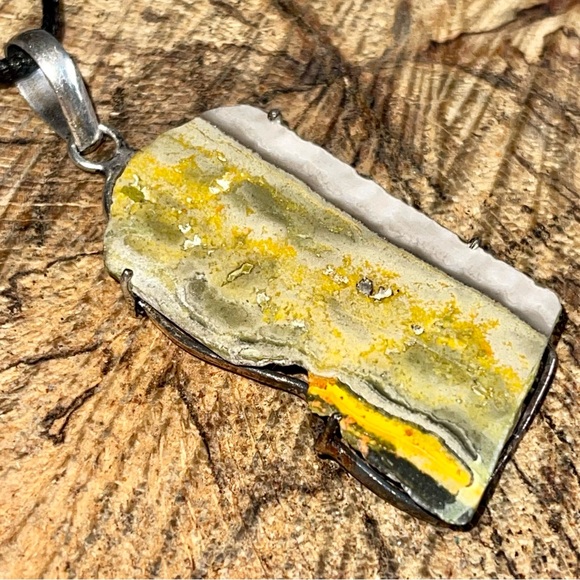 Rough Bumblebee Jasper Pendant 2 1/2” - Picture 7 of 10